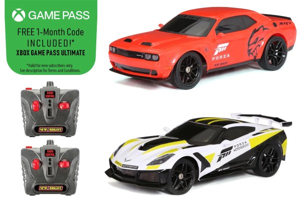 (1:16) Forza Motorsport Corvette & Challenger Battery Radio Control Set, 9166U