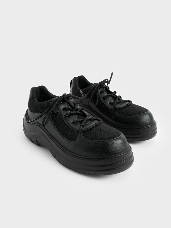 厚底小黑鞋