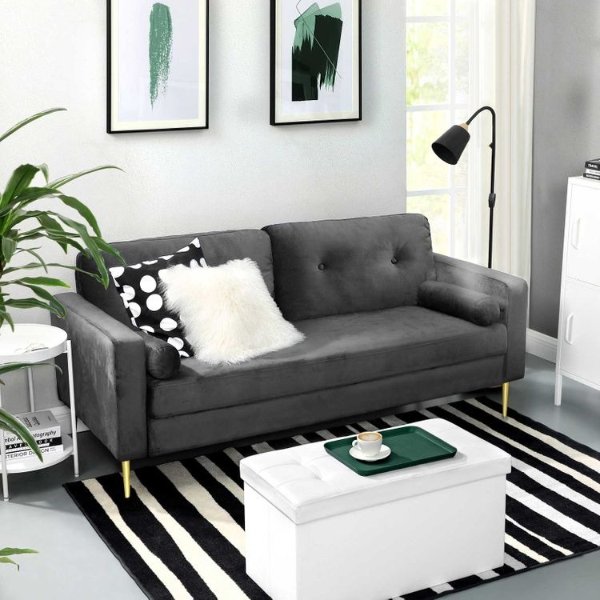 Velvet Surface Sofa