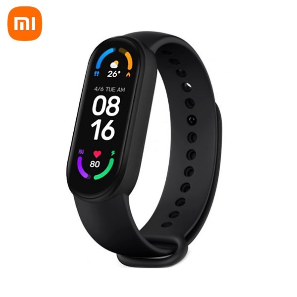 MI Band 6 Smart Watch ,Fitness Tracker with SpO2 Monitor/30 Sports Modes/1.56 inch AMOLED Screen/5ATM Waterproof Wristband Smart Bracelet (Black)