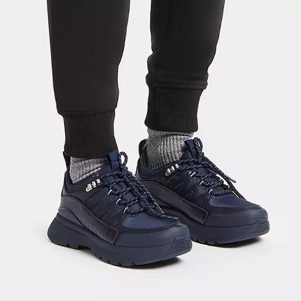 NEO-D-HYKER Leather-Mix Walking Sneakers