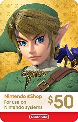 $50 Nintendo eShop 数字礼卡