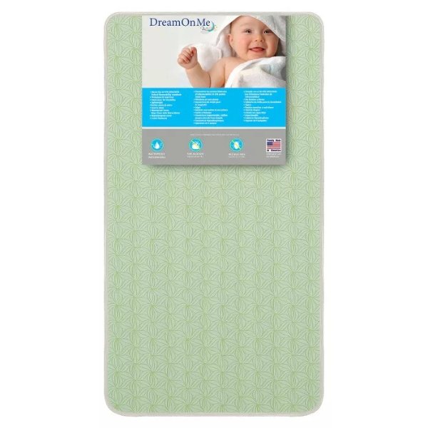 Story Time 2-Sided Crib & Toddler 150 Coil Mattress - White