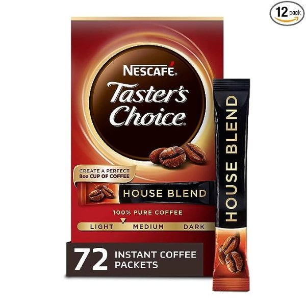 Taster's Choice 金牌原味速溶咖啡粉12盒 共72条