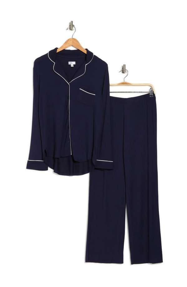 Tranquility Long Sleeve Shirt & Pants 2-Piece Pajama Set