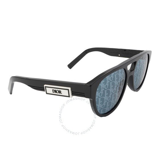 Blue withPattern Mirror Pilot Men's SunglassesB23 R1I 10b8 54