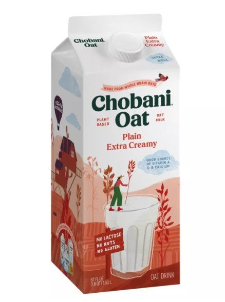 Chobani Oat Plain Extra Creamy OatMilk - 52 fl oz