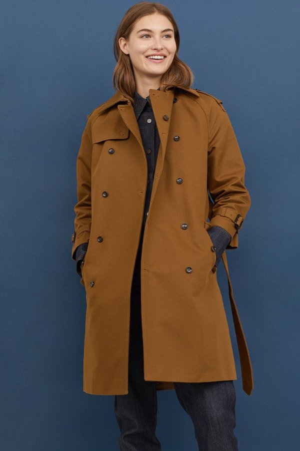 Double-breasted Cotton Coat