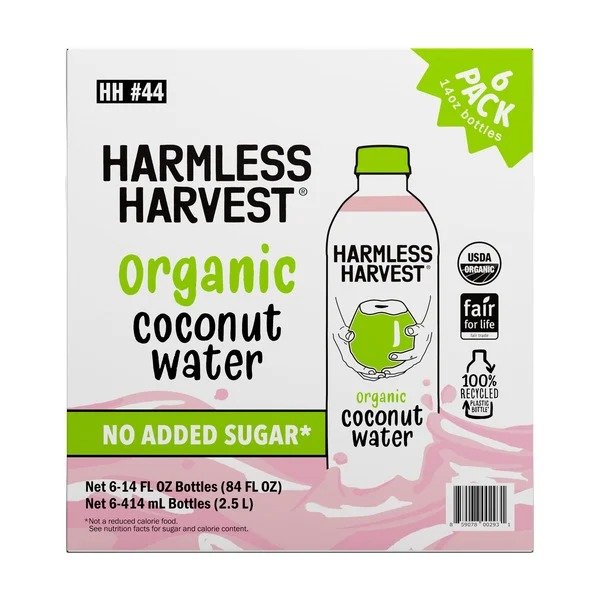 Harmless Harvest 有机椰子水 14 fl oz, 6 ct