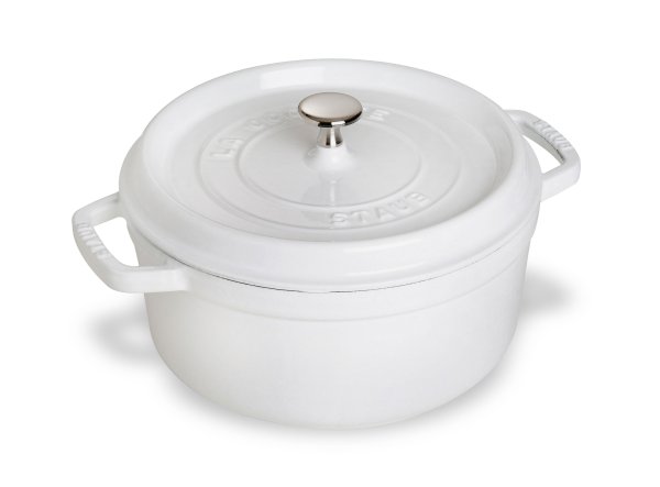Round Dutch Oven, 4-quart, White | Cutlery and More