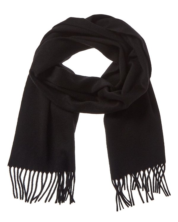 Fringed Wool & Cashmere-Blend Scarf