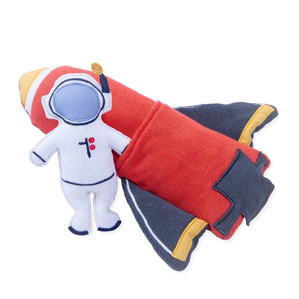 Wonder & Wise Out of this World Rocket Pillow, 30" x 20"