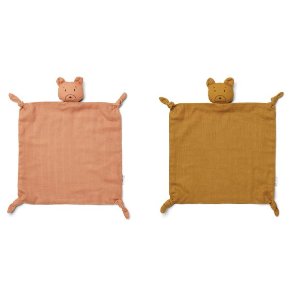 Liewood 2-Pack Mr Bear/Tuscany Agnete Cuddle Blankets | AlexandAlexa