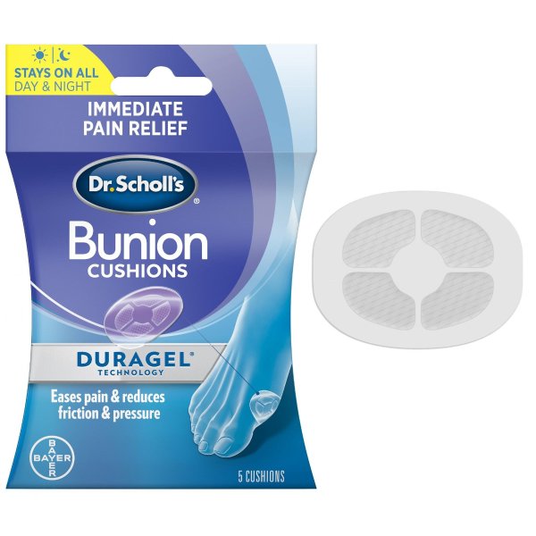 BUNION Cushions with Duragel Technology, 5ct (One Size)