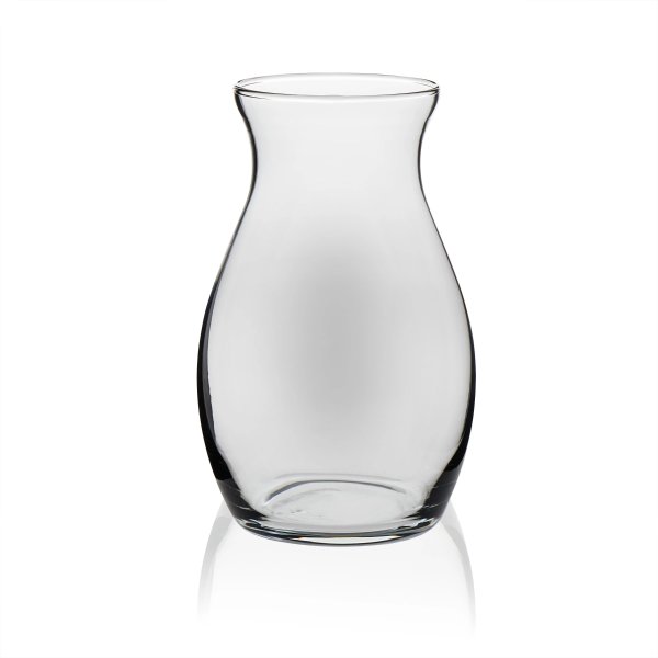 Clear Glass 7" Pot Belly Vase