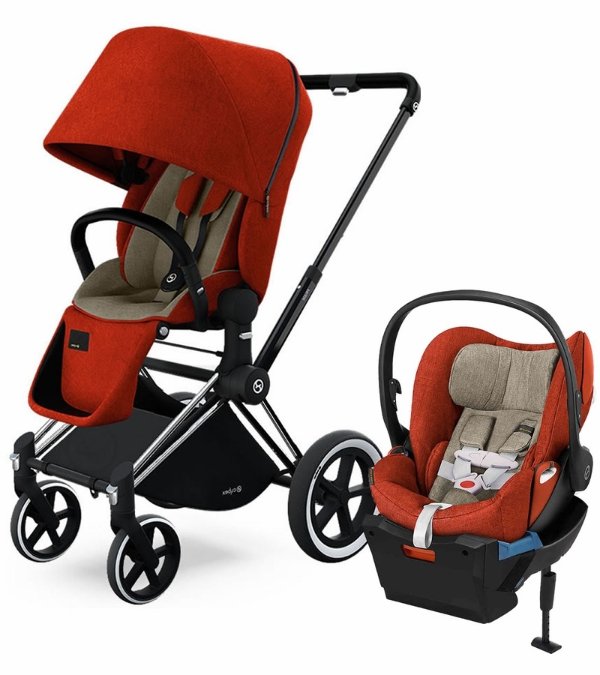 Priam Lux 全地形童车 + Cloud Q Plus 婴儿安全座椅旅行套装