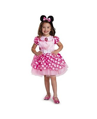 Minnie Mouse Pink Minnie Mouse Toddler Little and Big Girls Costume