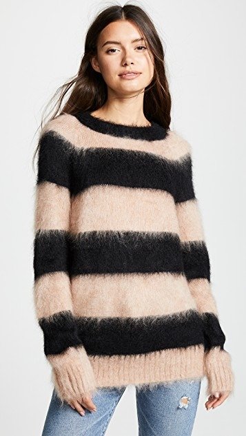 T by Alexander Wang Mohair Stripe Pullover