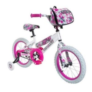 Dynacraft 8054-65TJ Decoy Girls Camo Bike, 16-Inch, White/Pink/Black