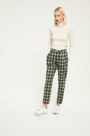 Tailored Check Trousers