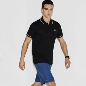Lacoste Men's SPORT Ultra-Dry Piping Tennis Polo Shirt