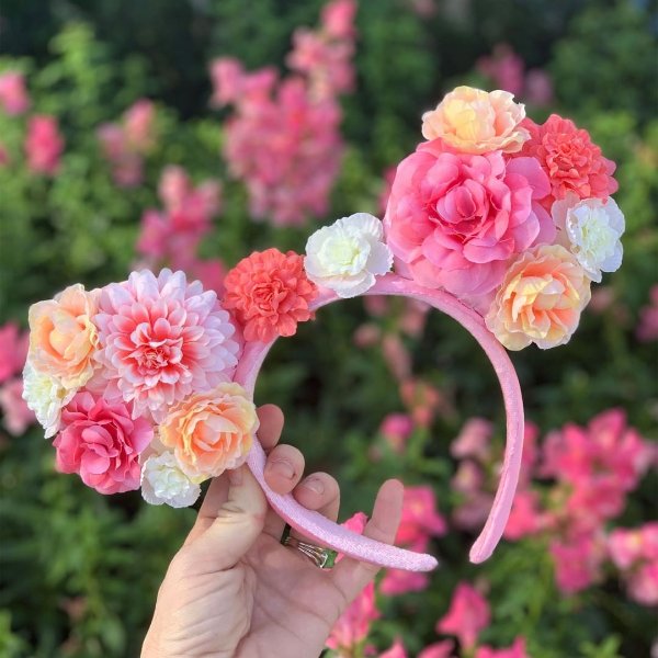 Mickey Mouse Floral Ear Headband | shopDisney