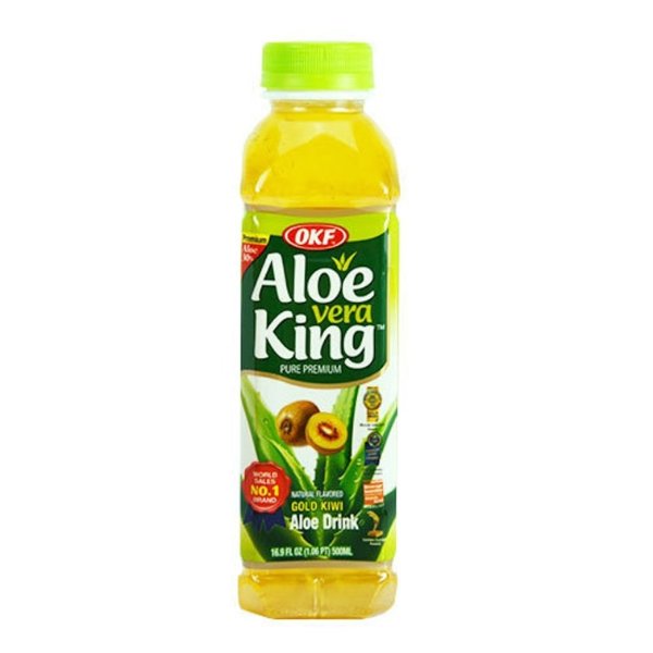 OKF ALOE VERA KING Golden Kiwi Aloe Drink 500ml
