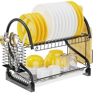 iSPECLE 2 Tier Dish Drying Rack,