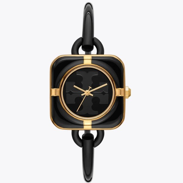 Miller Bangle Watch, Black/Gold-Tone Stainless Steel, 30 x 30MMSession is about to end