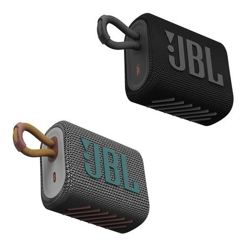 JBL GO 3 Portable Bluetooth Waterproof Speakers - Pair