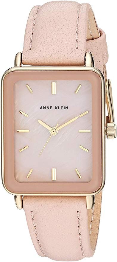Women's Gold-Tone and Leather Strap Watch