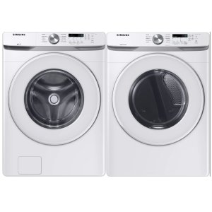 Samsung Side-by-Side Washer & Dryer Set with Front Load Washer and Electric Dryer