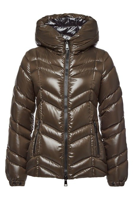 - Quilted Down Jacket with Hood
