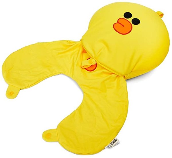 FRIENDS Sally Character Cute Airplane Travel Neck Pillow for Sleeping and Traveling, Yellow