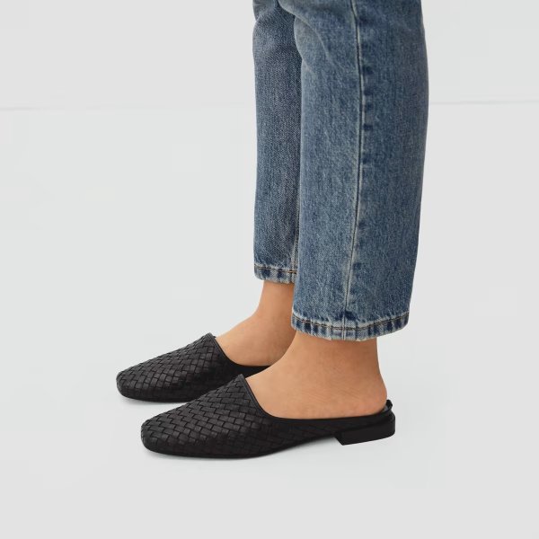 The Woven Leather Mule