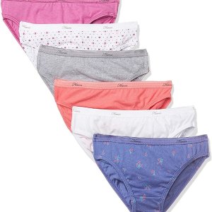 Hanes Women's 6-Pack Cotton Bikini Panty