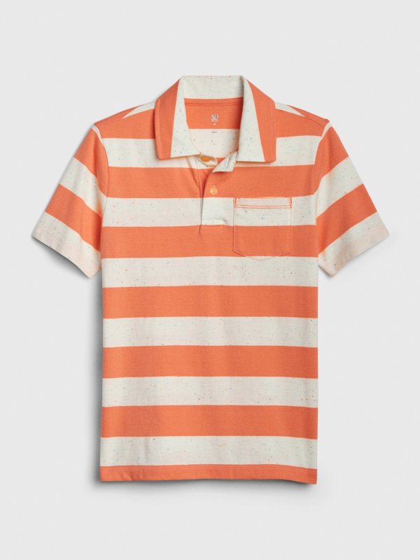 Kids Stripe Polo T-Shirt
