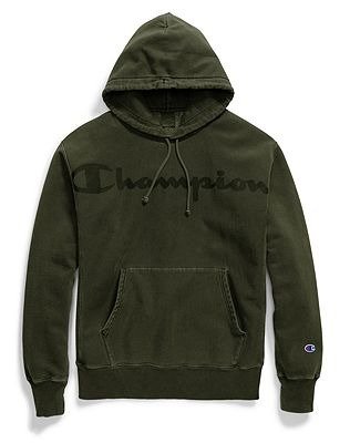 Champion Life® Men's Garment Dyed Reverse Weave® Hood, Clear Gel Logo