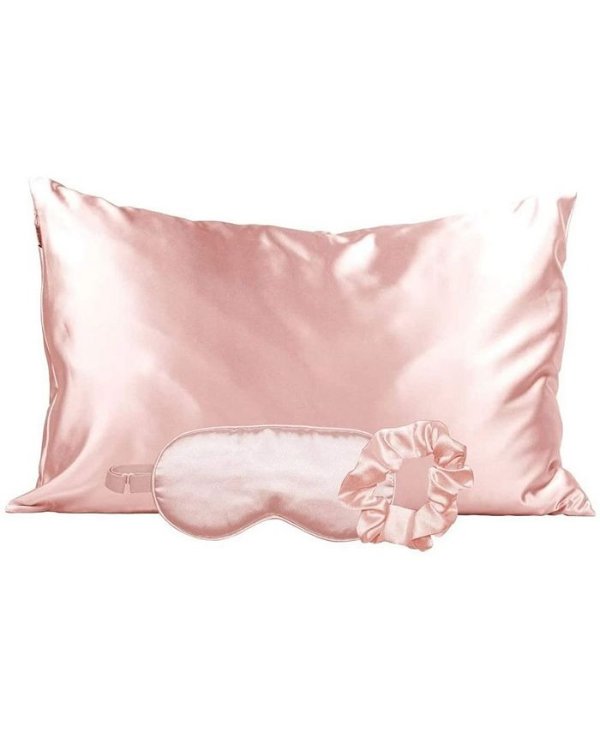 Pink Satin Sleep 3pc Gift Set