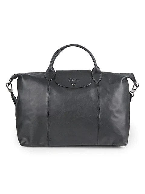 Le Pliage Moonshot Leather Top Handle Bag