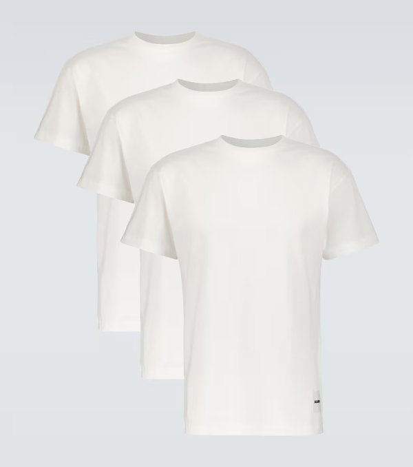 Pack of three cotton T-shirts