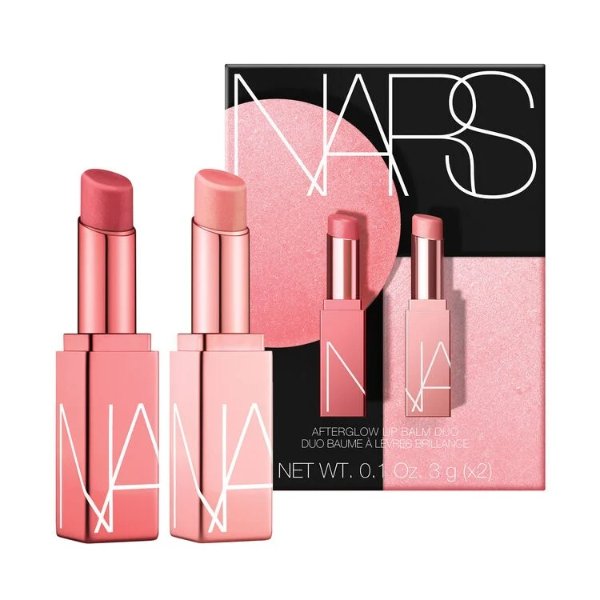 Afterglow Tinted Lip Balm Duo | Hydrate + Shine | NARS Cosmetics