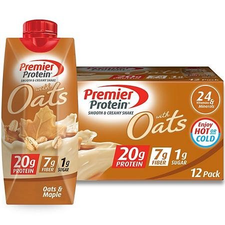 20g Protein with Oats Shake, Oats and Maple (11 fl. oz., 12 pk.) - Sam's Club