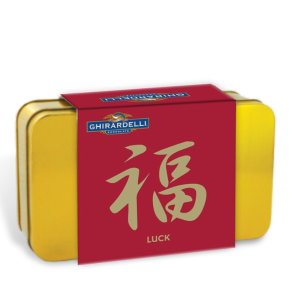Ghirardelli Luck Gift Tin with Assorted Squares (15pc)