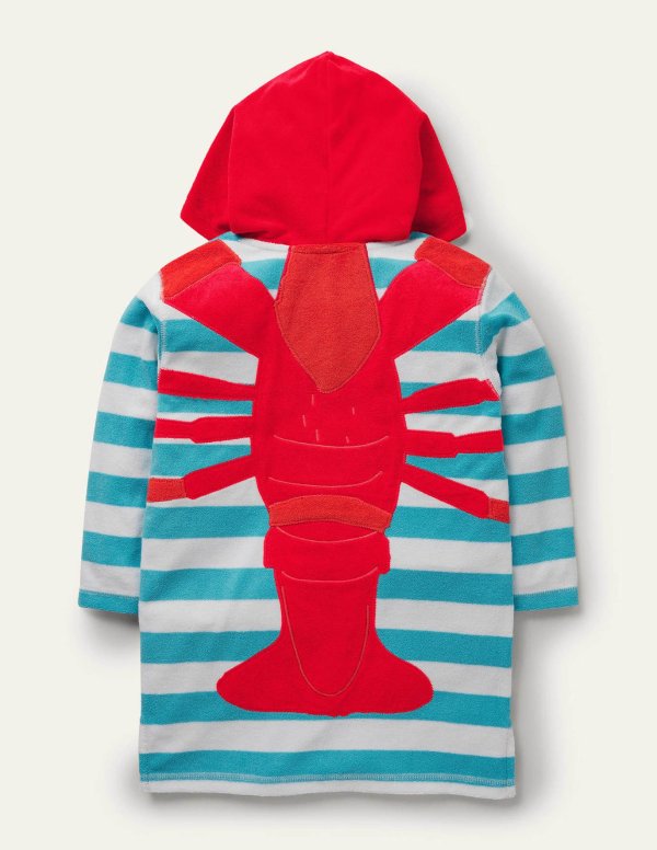 儿童龙虾毛巾罩衣