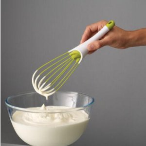  Joseph 2-in-1 Silicone 11.5-Inch Balloon and Flat Whisk