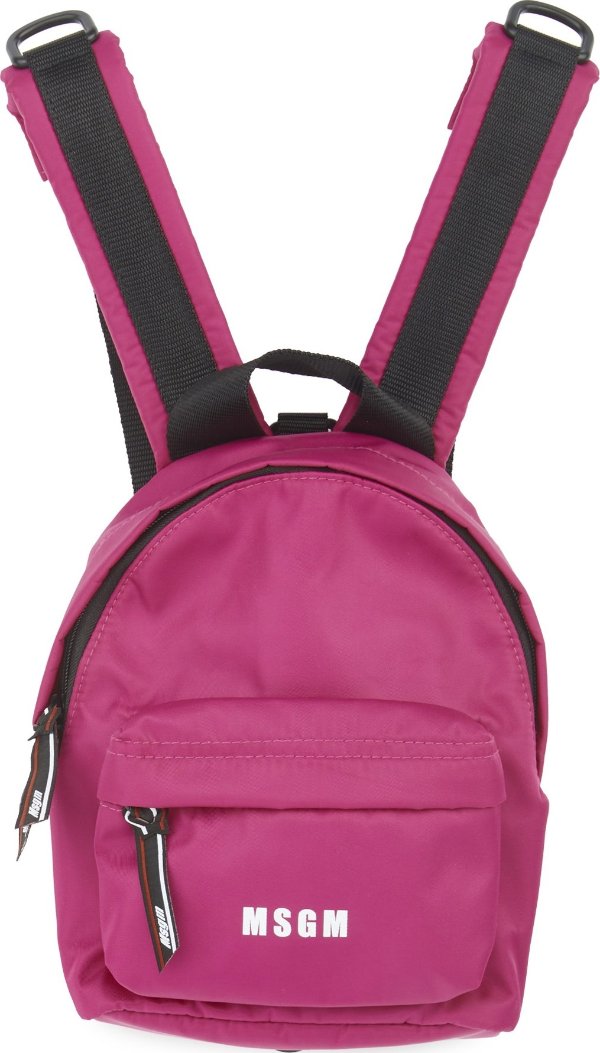 - Small Micro Logo Backpack - Fuchsia