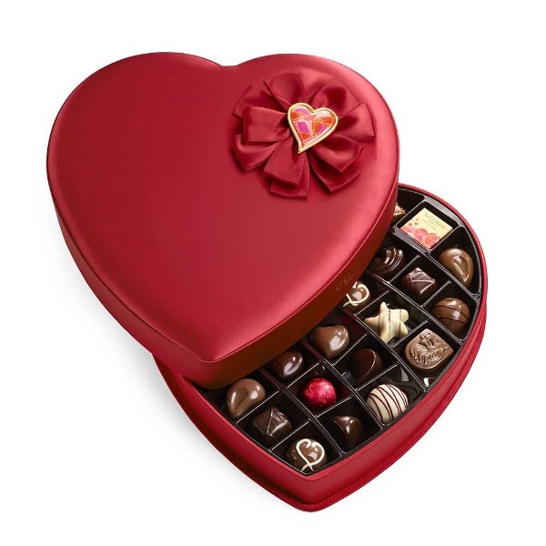 情人节巧克力37颗心形礼盒