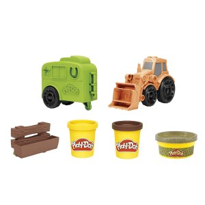 Play-Doh 玩具车彩泥套装 含2辆车和3盒彩泥