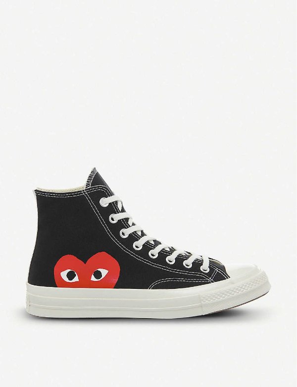 PLAY x Converse canvas high-top trainers